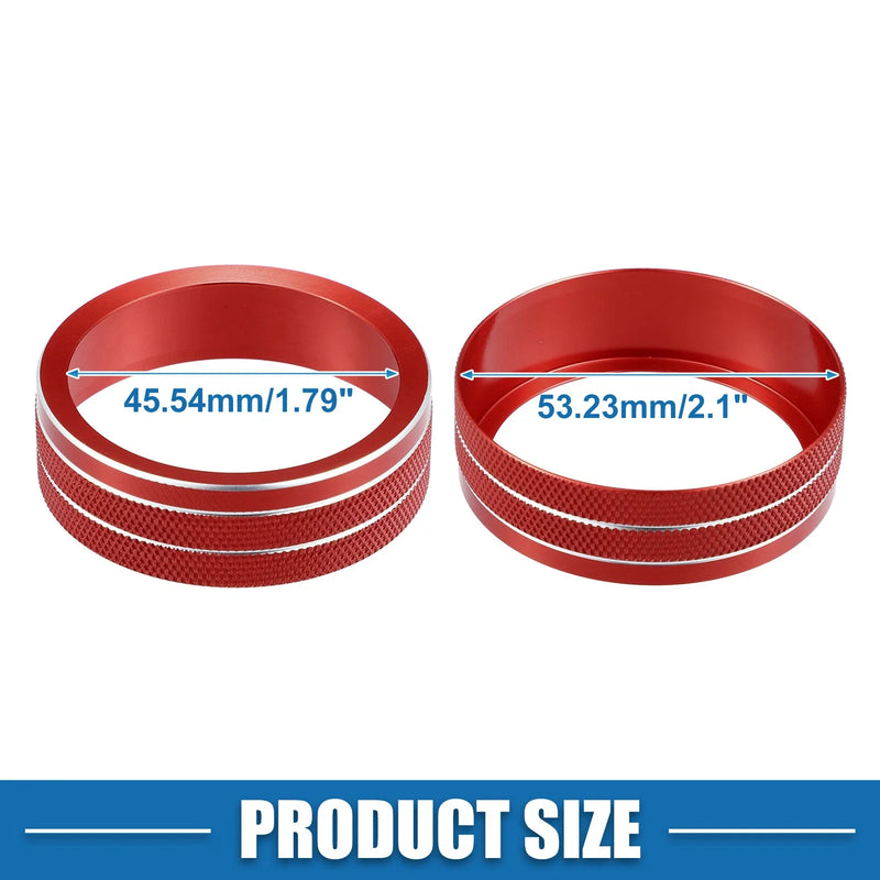 Jeep Cherokee, Compass 2014-2021, 2017-2021 Red 4WD Knob Cover Trim