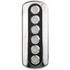 Marine Switch Panel Carbon Fiber Vinyl Stainless Steel Push Button Red Backlight