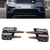 Land Rover Range Rover Velar Front Bumper Fog Lamp Grille Covers (18-21)