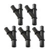 5pcs 20mm Y Heater 3 Way Water Hose Pipe Fitting Barb Connector