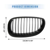 BMW E60 E61 528i 535i 525i 530i 530xi 545i M5 Matte Black Grille (03-09)