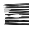 Benz GLC 8 x Titanium Black Window Moulding Seal Belt Strips (2016-2022)