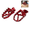 Honda CR50 CR125R CR250R (1995-2001) 2 x Rests Pedals Red CNC Foot Pegs