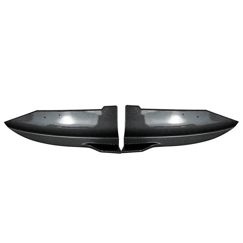 BMW X6 G06 2 x Carbon Look Rear Bumper Side Spoiler Covers (2020-2022)