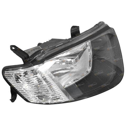 Mitsubishi Triton ML GL GLX Ute LH+RH Headlights Pair W/Clear Flasher (2006-2009)