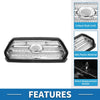 Toyota Tacoma (2016-2020) Chrome Silver Black Hood Bumper Grille