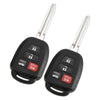 Toyota Highlander, Sequoia, RAV4, Corolla 2 x Keychain Remote Control