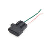 Car Motorcycle 5Pcs Black Plastic Blade Fuse Holder 2 Wires Waterproof