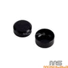 Harley Sportster S, Pan America Smooth Black Rear Axle Nut Caps (2021-2023)