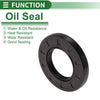 Oil Seal 35x65x8mm NBR Rubber High Pressure Black 5 Pcs