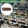 Oil Seal 20x42x8mm FKM Rubber High Pressure Brown 5 Pcs