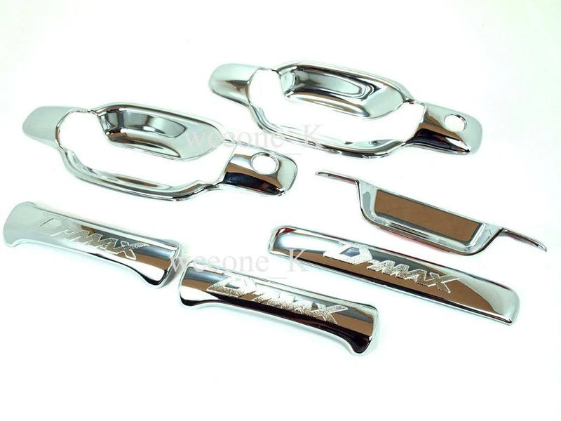 Isuzu D-Max 2 x Chrome Door Handles & Tailgate (2002-2011)