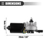 Jeep Wrangler 2007-2017 Black Metal Windshield Wiper Motor