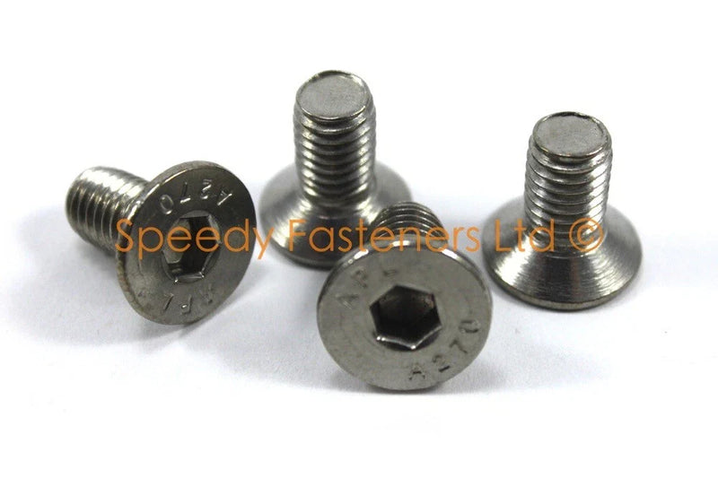 Ford KA 4 x Brake Disc Rotor Hub Retaining Screws Bolts Stainless Steel
