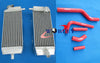 Kawasaki KX250F KXF250, Suzuki RMZ250 Aluminum Radiator + Hose (2004)
