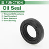 Make Model Oil Seal / 18x30x7mm / Rotary Shaft Seal NBR Rubber Black