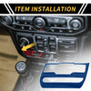 Jeep Wrangler JL JLU (2018-2024) Blue Dashboard Control Panel Cover