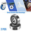 Vehicle 2 x Bearings 12x28x8mm Double Rubber Sealed Ball Bearings