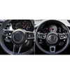 Porsche Macan Real Carbon Fiber Steering Wheel Logo Cover Trim Fit