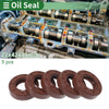 Oil Seal / 22x42x11mm / Rotary Shaft Seal FKM Rubber Brown 5 Pcs
