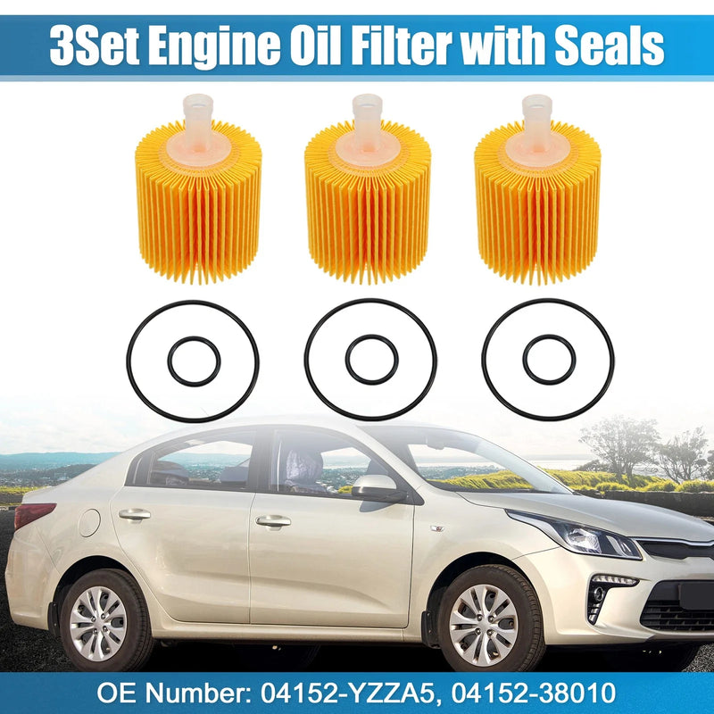 Toyota Tundra Engine Oil Filter 3x Set