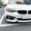 BMW F32 F33 F36 M Sport (2014-2020) Gloss Black 2 x Front Bumper Air Vent Trim