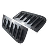 VW Polo 2001-2009 Carbon Fiber Black Rear Window Louver Vent Cover Trim
