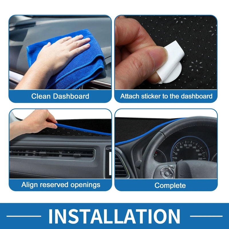 Lexus ES ES350 2013-2018 Sun Protector Pad Black Blue Dashboard Cover Mat