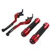 BMW G310R G310GS Red Extendable Brake Clutch Levers Grips Set (2017-2023)