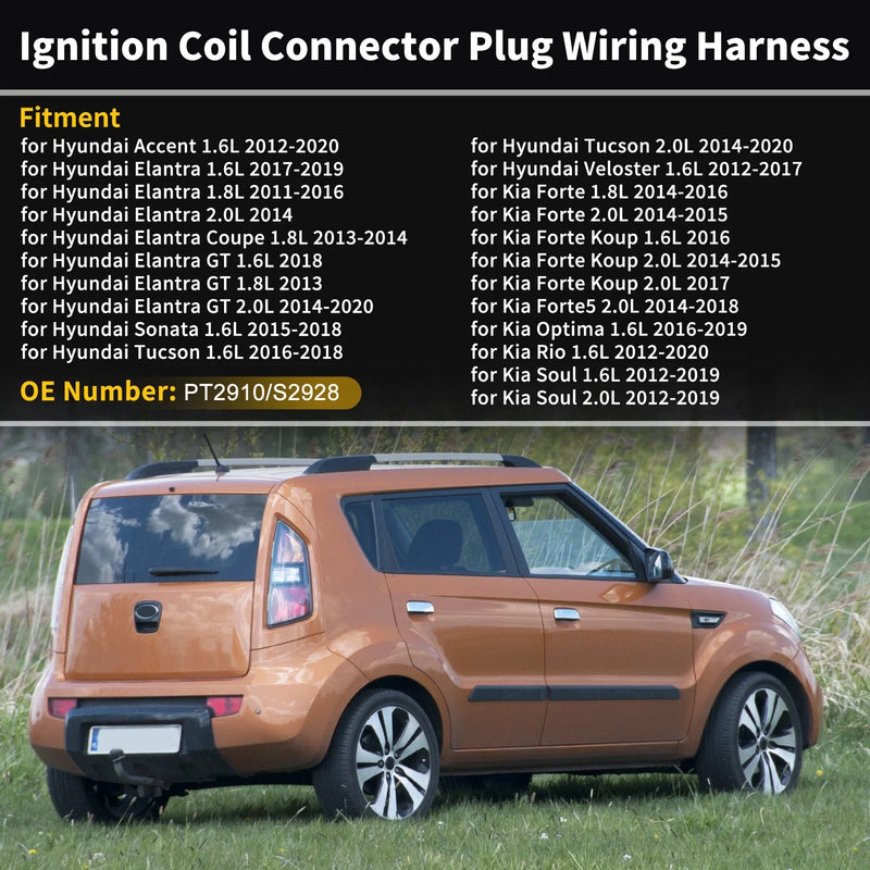 Kia Forte 1.8L 2.0L Ignition Coil Connector Plugs (2014-2015)