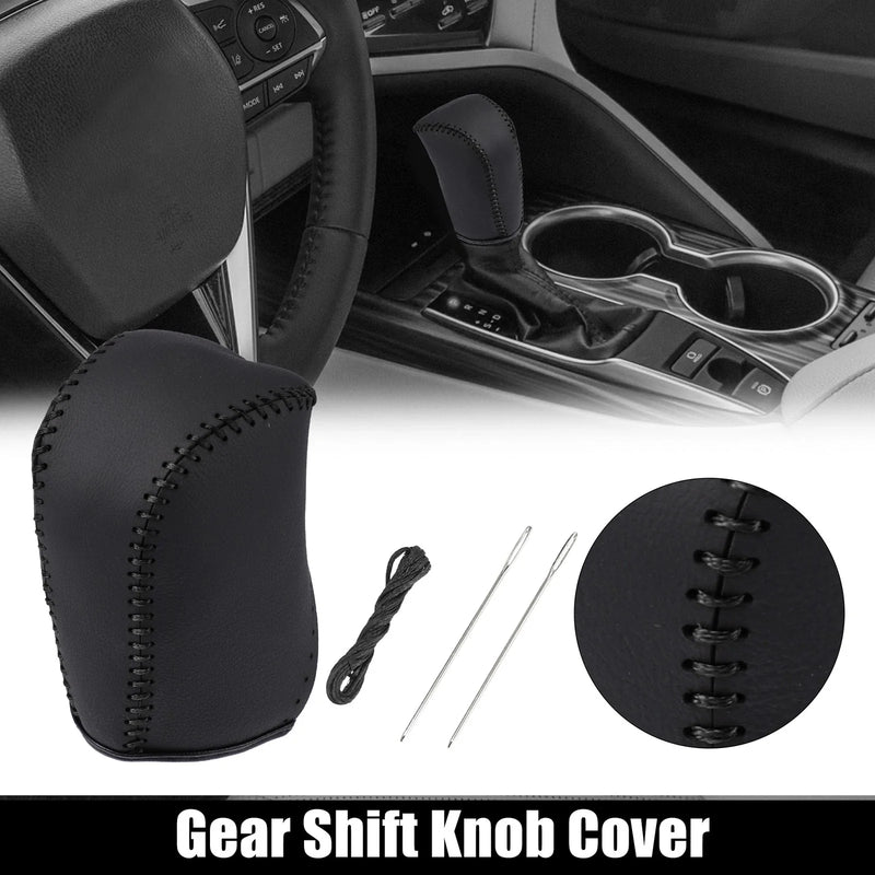 Toyota Camry Gear Shift Knob Cover Black Faux Leather (2007–2011)