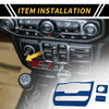 Jeep Wrangler JL (2018-2023) Blue Dashboard Control Panel Cover