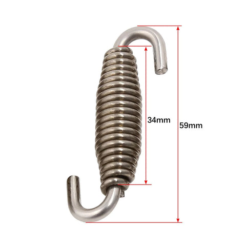 Motorcycle 4 x 59mm Swivel Universal Muffler Exhaust Pipe Spring