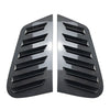 VW Polo 2001-2009 Carbon Fiber Black Rear Window Louver Vent Cover Trim