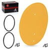 Honda Z50 Z50R Yellow Front Plate & Clips & Bands Mount Kit (1979–1987)
