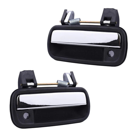 Front Outer Door Handle Chrome L+R Fits Toyota Hilux Tiger LN147 UTE 1998-04 D06
