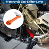 Bosuer M5 Orange Silver Tone Folding Motorcycle Gear Shifter Lever