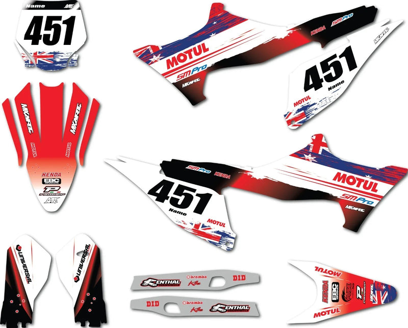 Model Aussie Pride Style Stark Varg Decals Stickers (2023-2024)