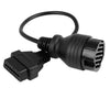 Porsche DC 12V 19 to 16 Pin OBD2 Cable, 40cm
