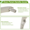 BMW X5 Gray White Door Panel Handle Pull Trim Cover (2014-2018)