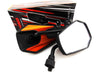 Honda CB500E Black Orange Hex Soko Mirrors (1990-2003)