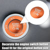 Dodge Charger Challenger Orange Engine Push Start Stop Button Trim Kit
