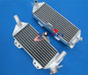 Kawasaki KX250 Aluminum Radiator + Blue Silicone Hose (1988-1989)