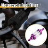 Motorbike Dirt Bike Purple Fuel Filters Engine Inline Gas Fuel Line Filter