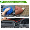 Mercedes Benz C Class W205 2015-2021 Black Red Dashboard Cover Mat