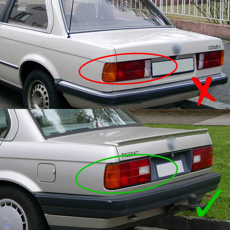 BMW 3 Series E30 Rear Lamp Tail Light Pair (1988-1994)