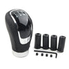 Car - Black 5 Speed Universal Leather Gear Shift Lever Head