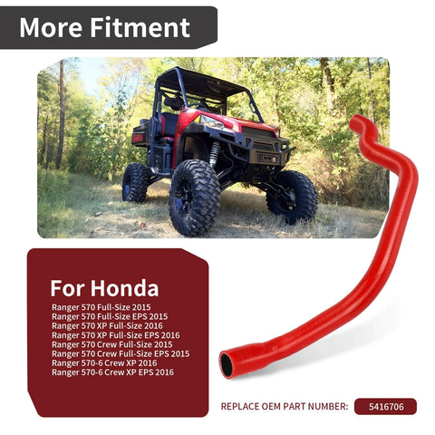 Polaris Ranger 570 XP Crew Full-size Engine Vent Hose (2015–2016)