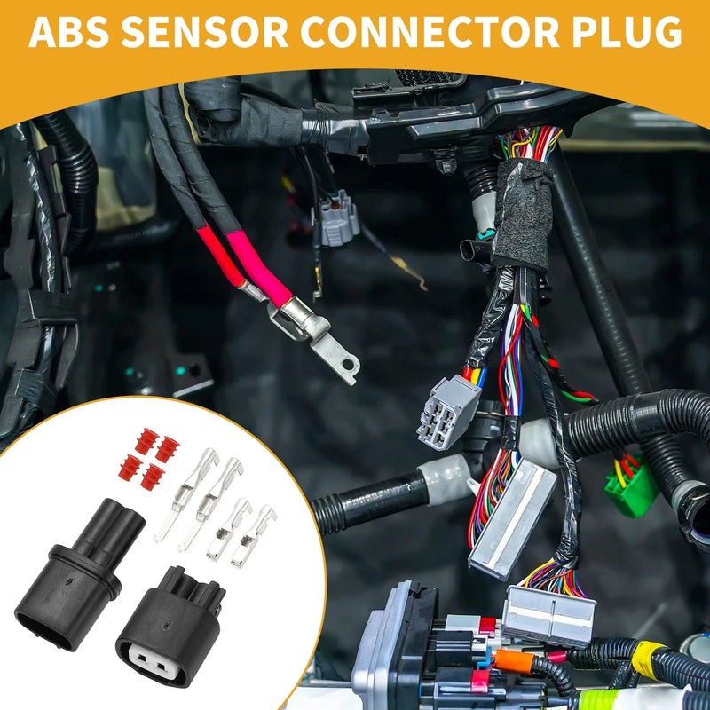 Toyota 2 x ABS Sensor Connector Plug Male Female Wire Terminal