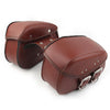 Harley Sportster Dyna Universal PU Leather Saddle Bags